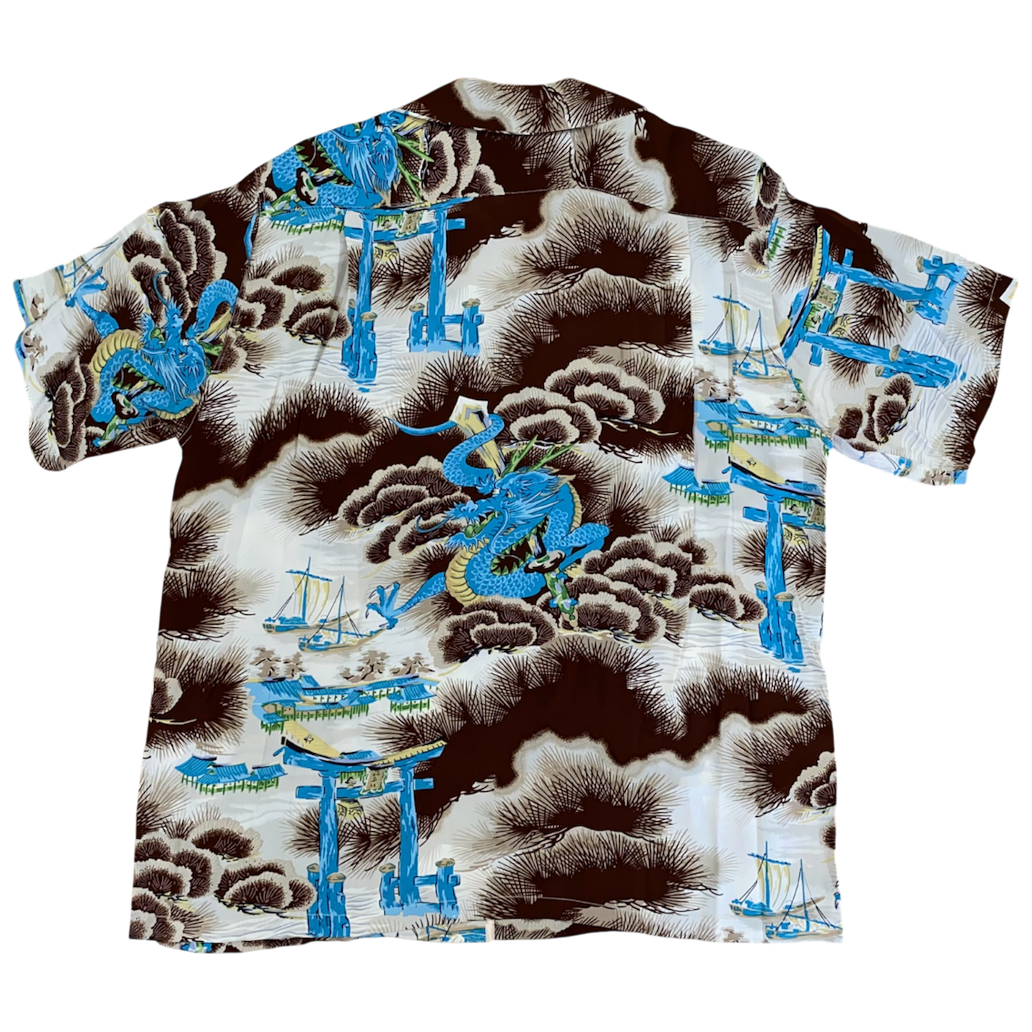 SUN SURF Aloha/Hawaiian Shirt  "DRAGON RETURNS" Style No.SS32719