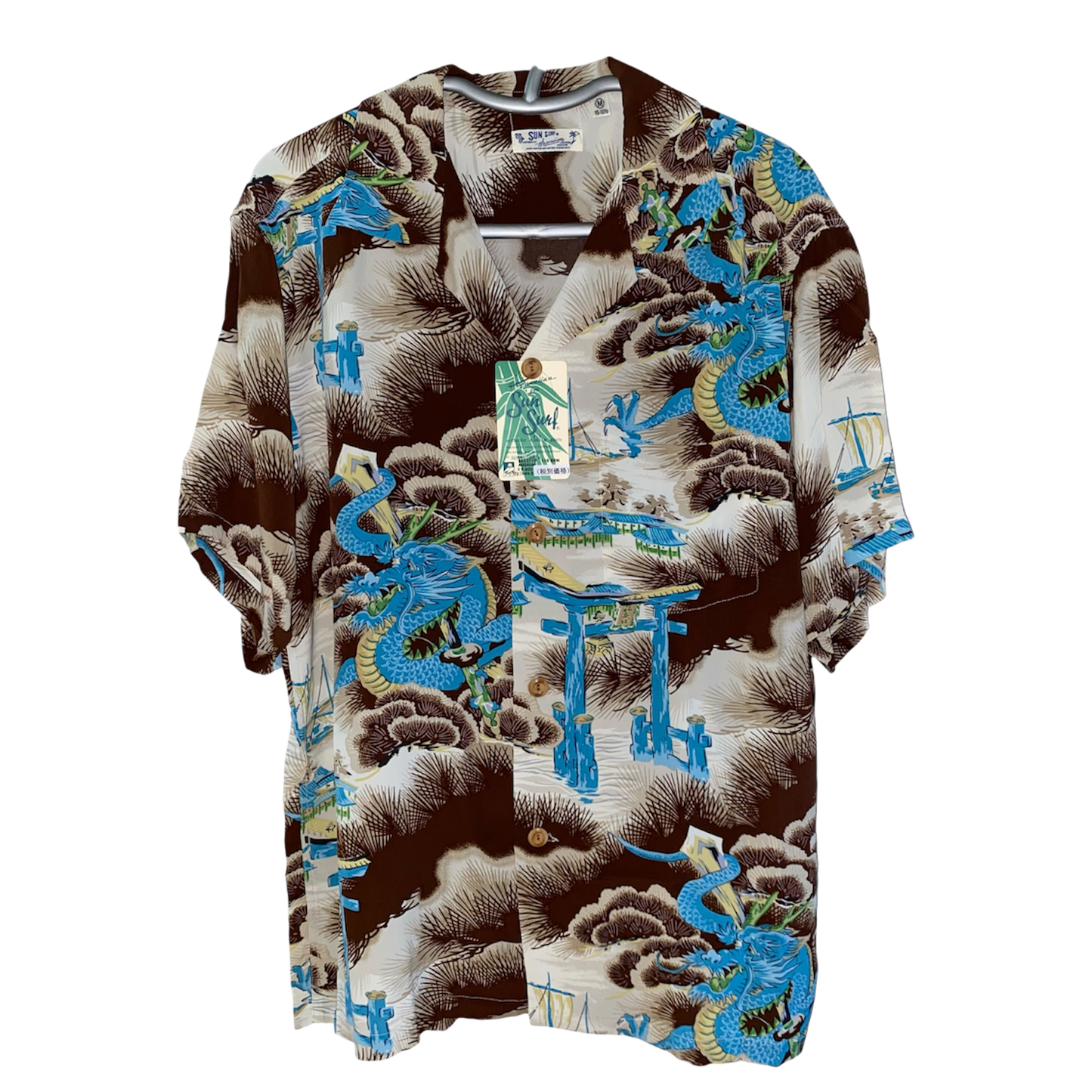 SUN SURF Aloha/Hawaiian Shirt  "DRAGON RETURNS" Style No.SS32719