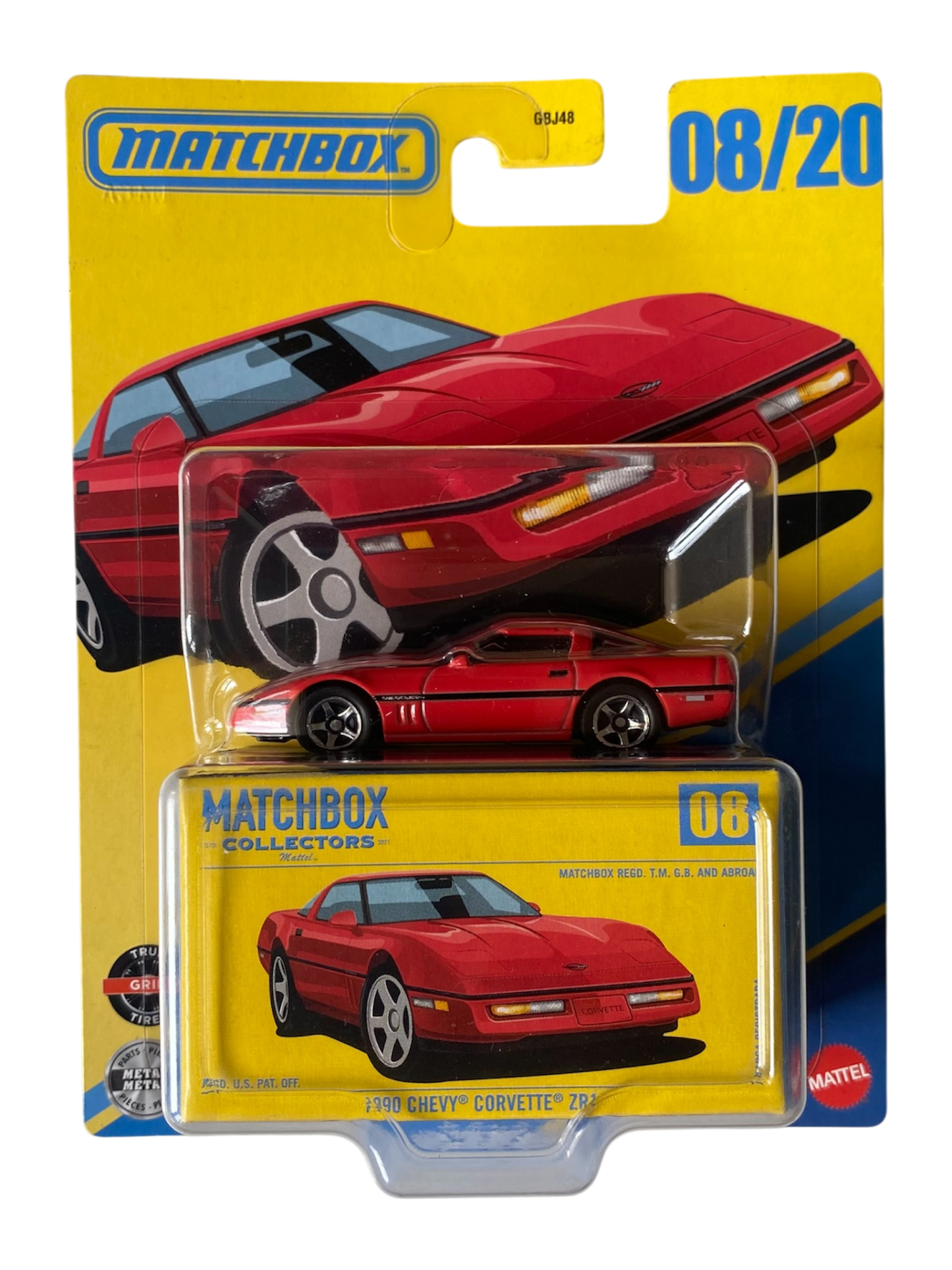 MatchBox Collectors  1990 Chevy Corvette ZR1 (metal/metal)