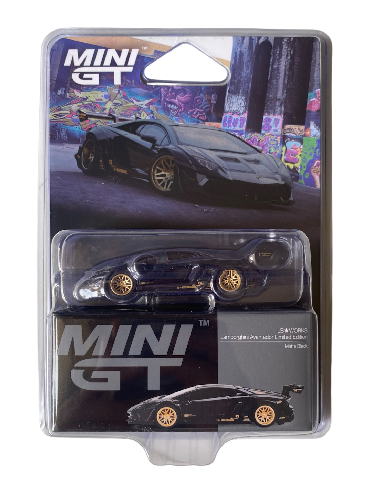 Mini GT  LB Works Lamborghini Aventador Limited Edition Matte Black
