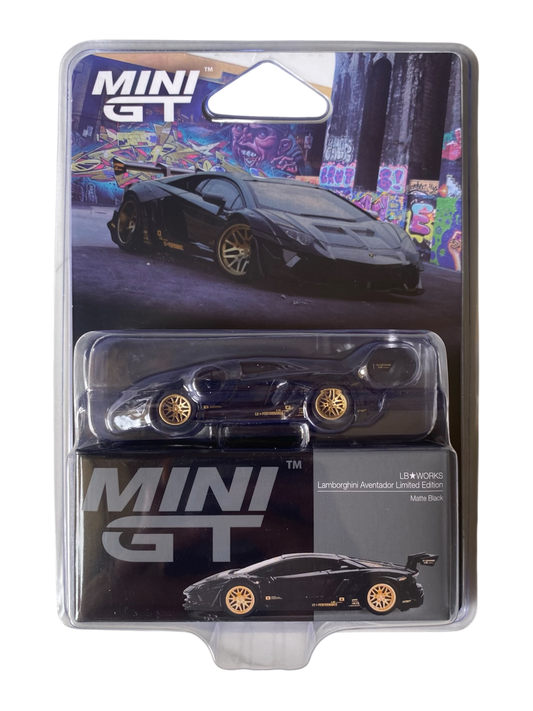 Mini GT  LB Works Lamborghini Aventador Limited Edition Matte Black