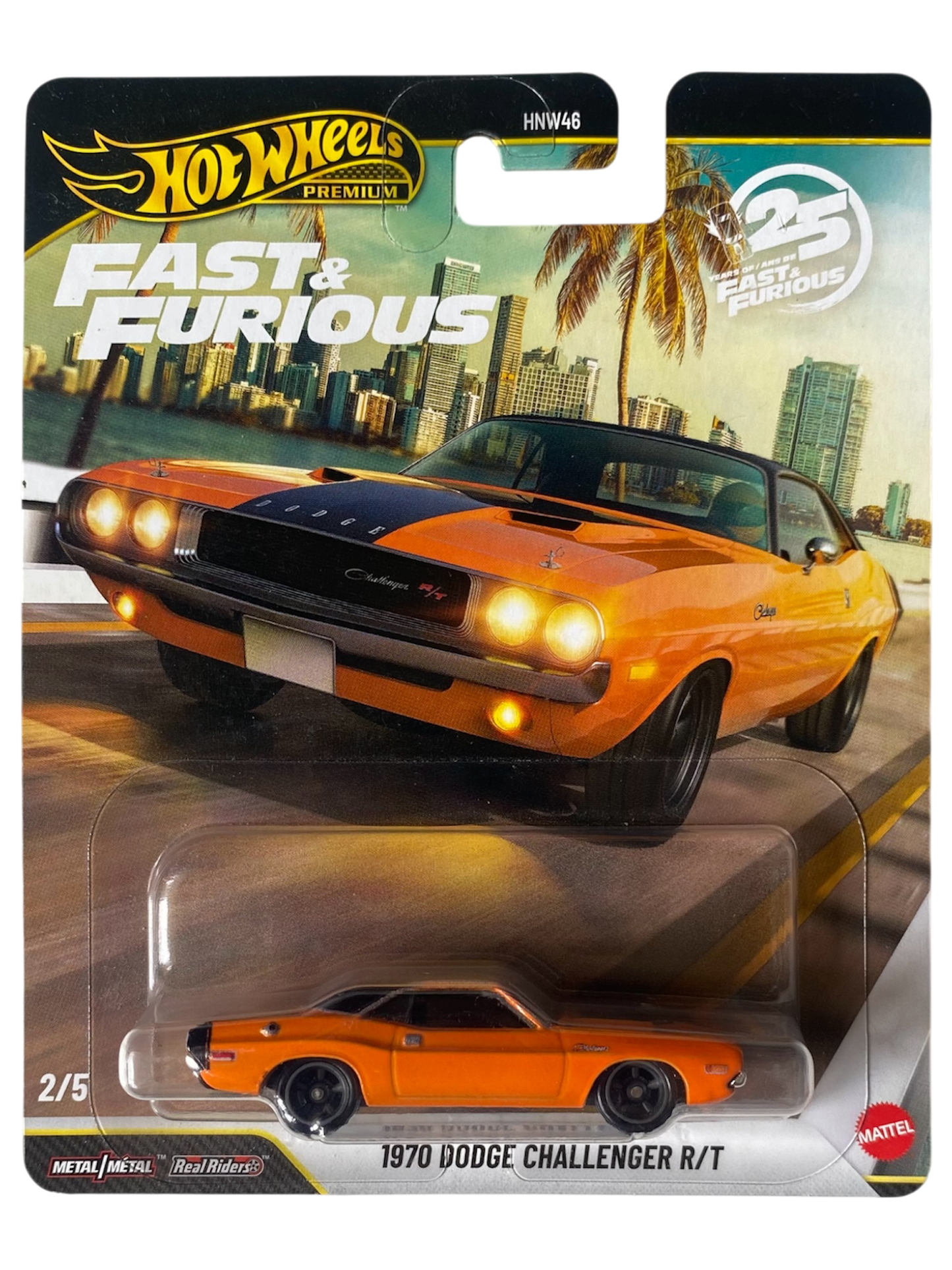 Hot Wheels Premium  1970 Dodge Challenger R/T (2Fast 2 Furious)