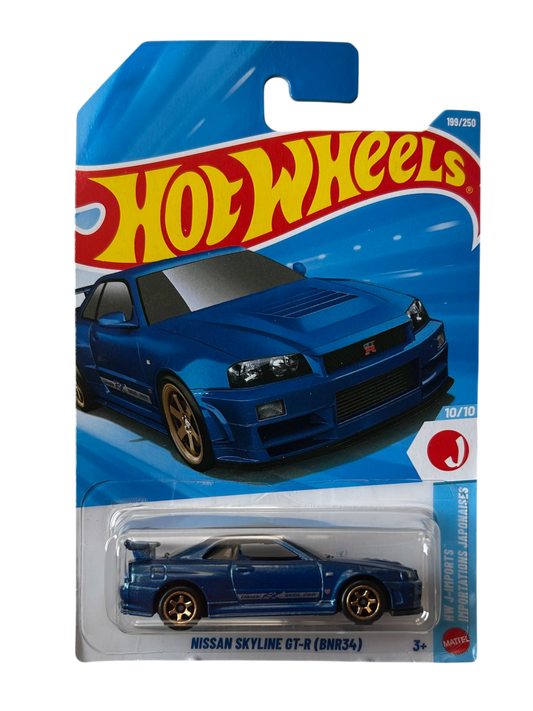 Hot Wheels  Nissan Skyline GT-R (BNR34) metalflake blue
