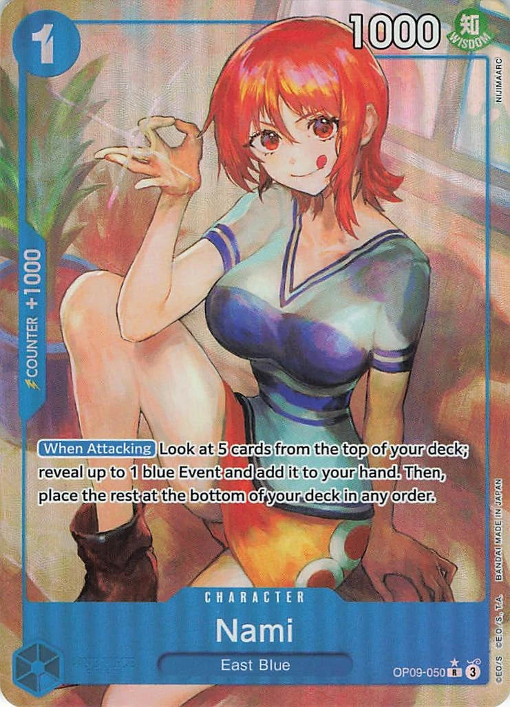 ONE PIECE  Nami [Alt Art] OP09-050 Foil (Parallel)  [OP-09] EMPERORS IN THE NEW WORLD